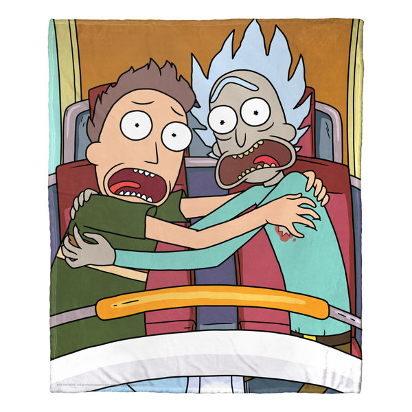 Rick and best sale morty throw